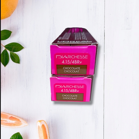 L'Oreal Professionnel DIARichesse 2 Tubes Ammonia-Free 4.15/4BRv Chocolate - Picture 2 of 16